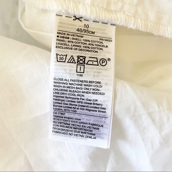 BANANA REPUBLIC Vneck Eyelet Dress White 10 NWOT - Picture 4 of 9